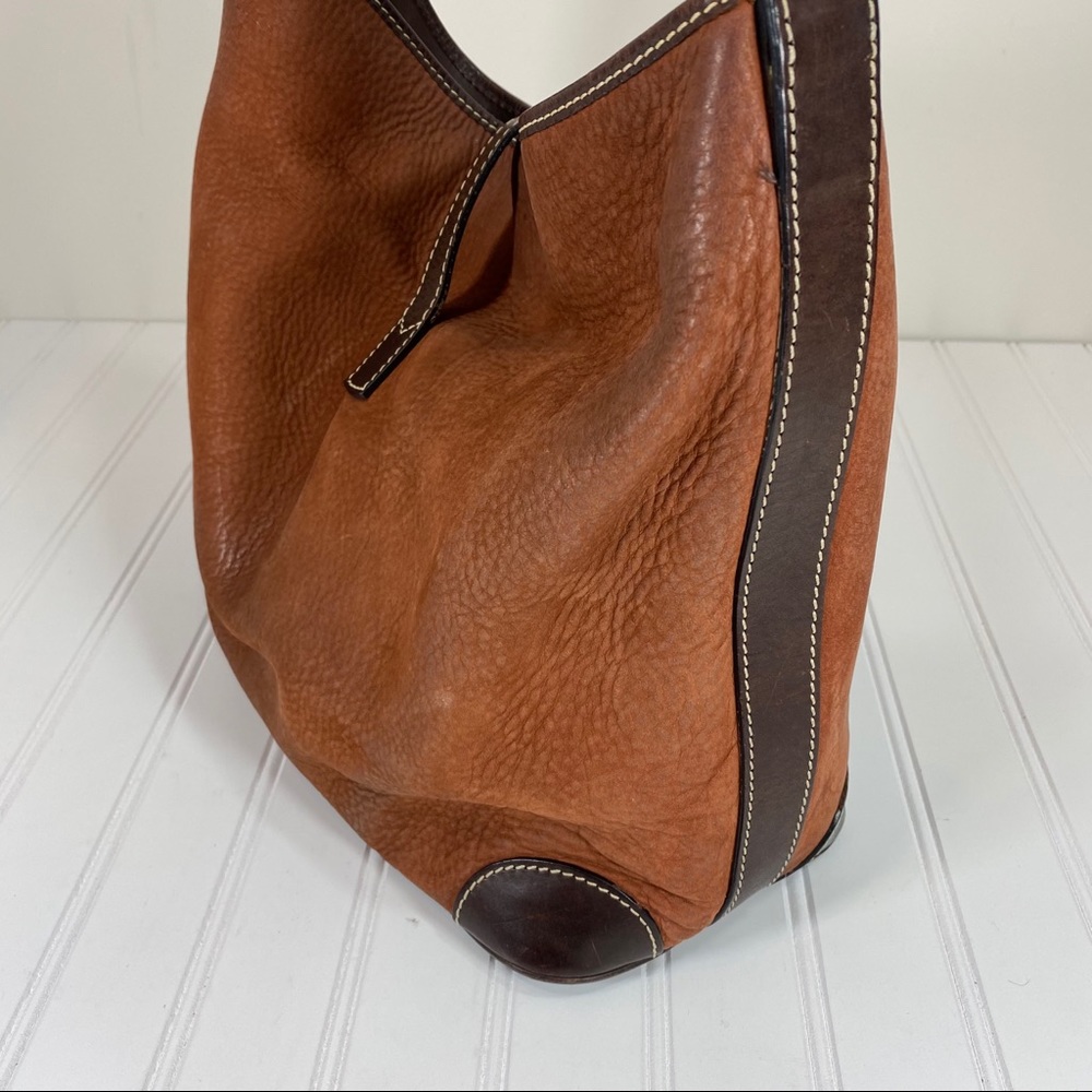 Dooney & Bourke Brown leather shoulder bag - Picture 7 of 16